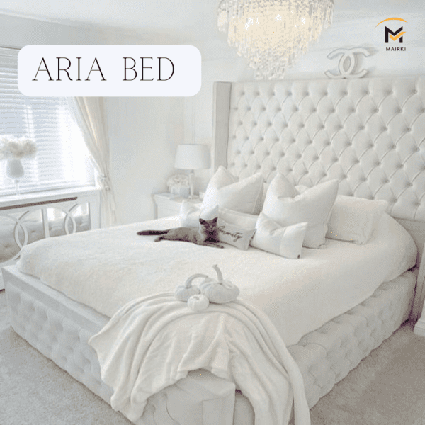 Aria Bed Frame: Handcrafted Upholstered Bed Frames