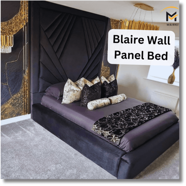 Blaire Wall Panel Bed Frame: High Head Board Boasts UK Beds