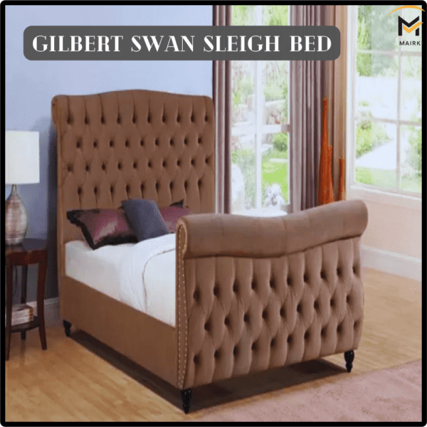 Gilbert Swan Sleigh Bed: High Quality UK Bed Frames