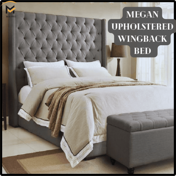 Megan Upholstered Wingback Bed Frame UK