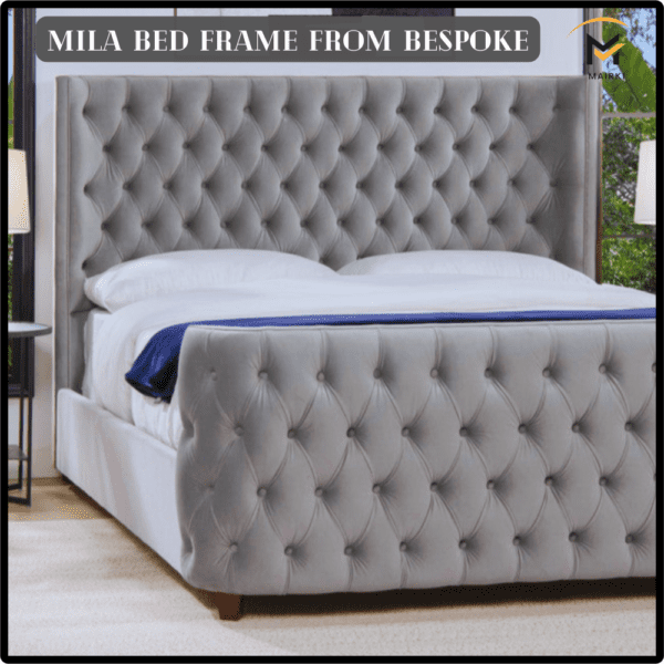 Mila Bed Frame From Bespoke: Chesterfield Upholstered Bed