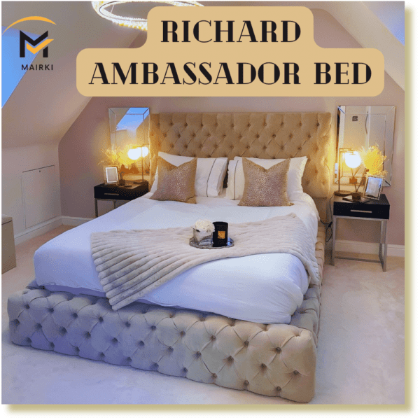 Richard Ambassador Bed: Customizable Elegant UK Bed Frame