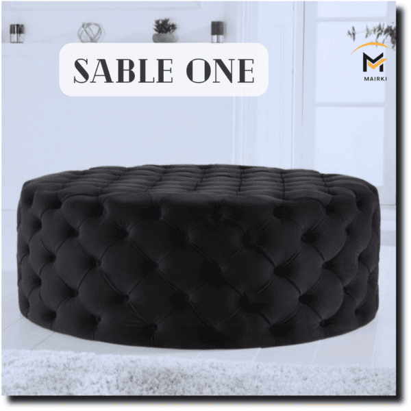 Sable One: Circular Ottoman Best UK Furniture